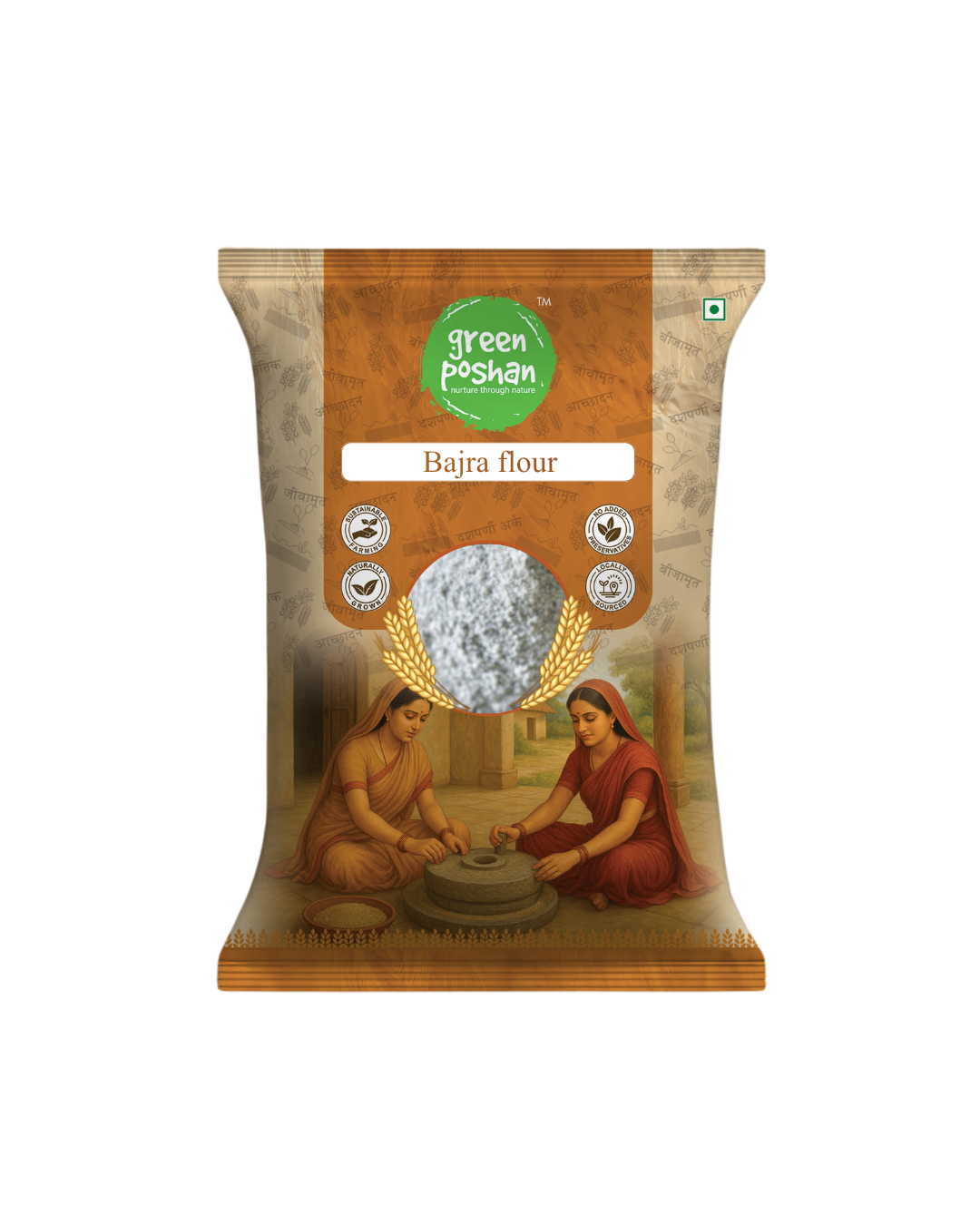 Bajra Flour 500g – front
