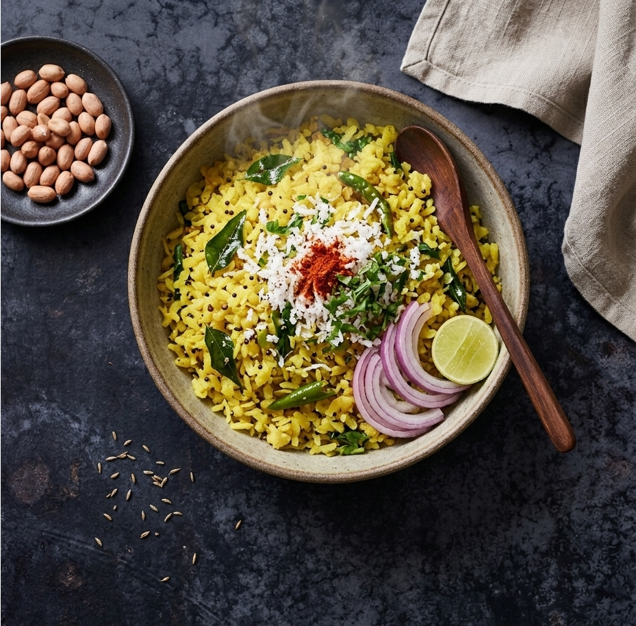 Poha Recipe for Weight Loss: Light, Tasty, and Packed with Nutrition