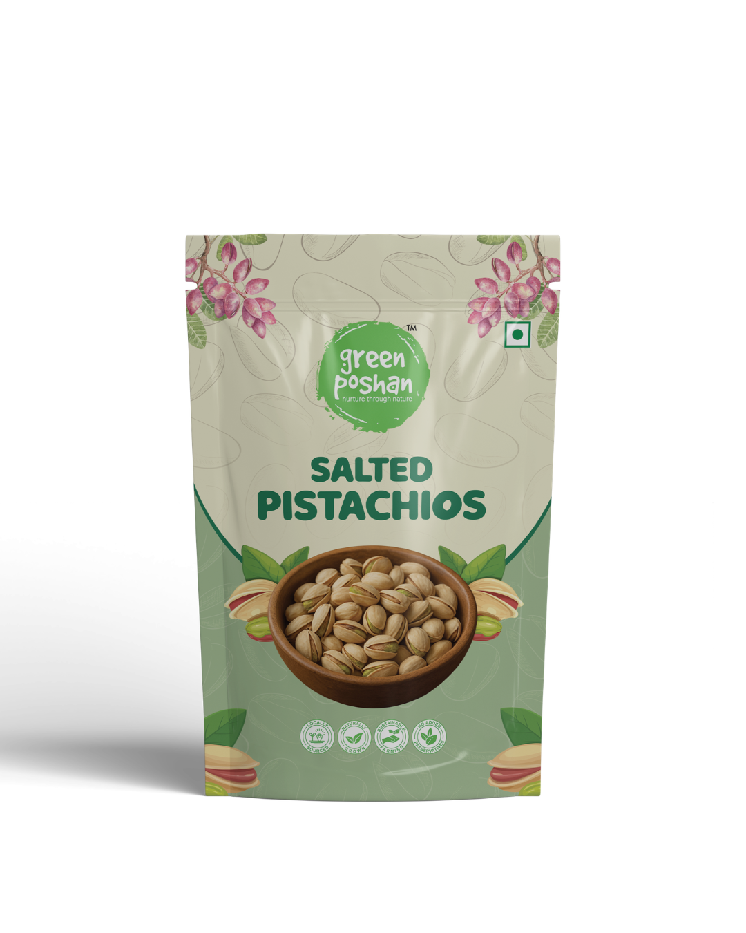 Salted Pistachios 80g – front