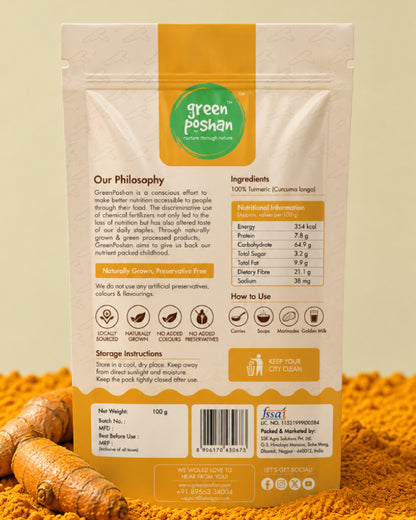 Waigaon Turmeric Powder (6% Curcumin)