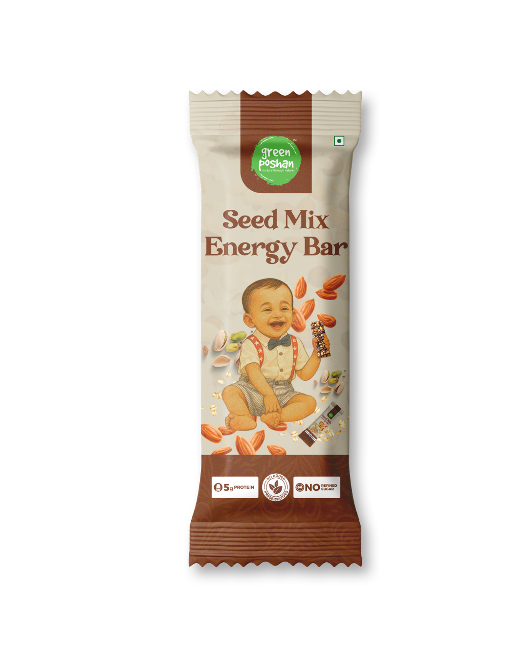 Seed Mix Energy Bar – front